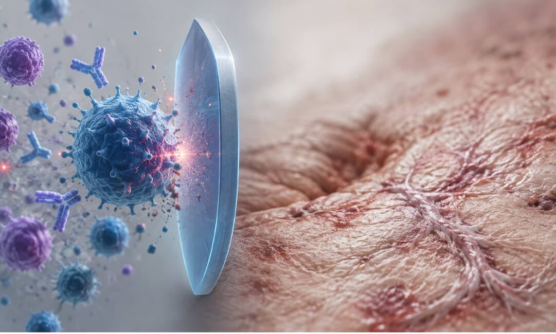 A sequence from patient T cell to engineered CAR-T cell to CD19 targeting to B-cell depletion and repopulation, showing the returning B-cell population is mostly naive.