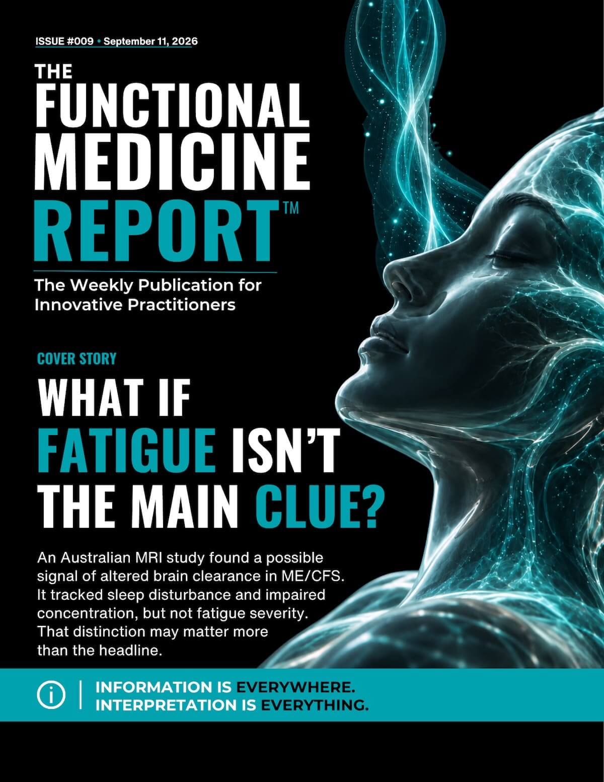 Editorial illustration of a sleeping profile with illuminated branching pathways inside the head.